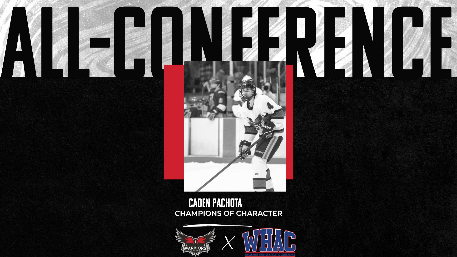 Men's Hockey's Pachota named to WHAC Champions of Character Team