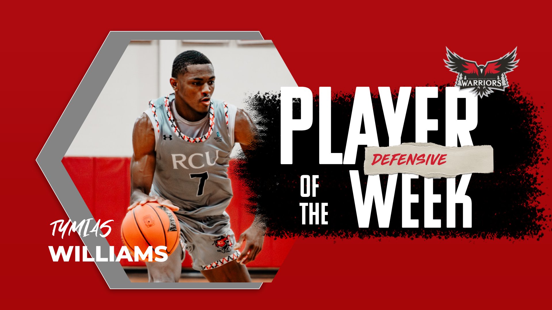 Tymias Williams earns 2nd WHAC Player of the Week honor of the Season