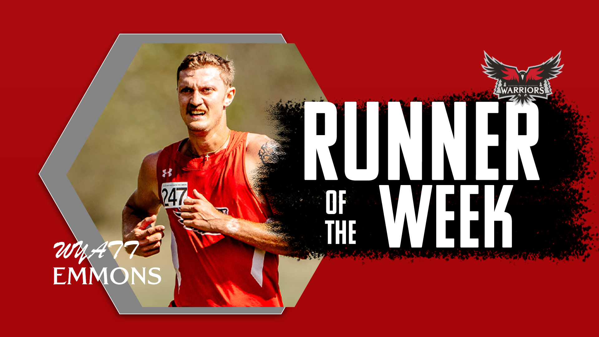Cross Country's Wyatt Emmons named WHAC Runner of the Week