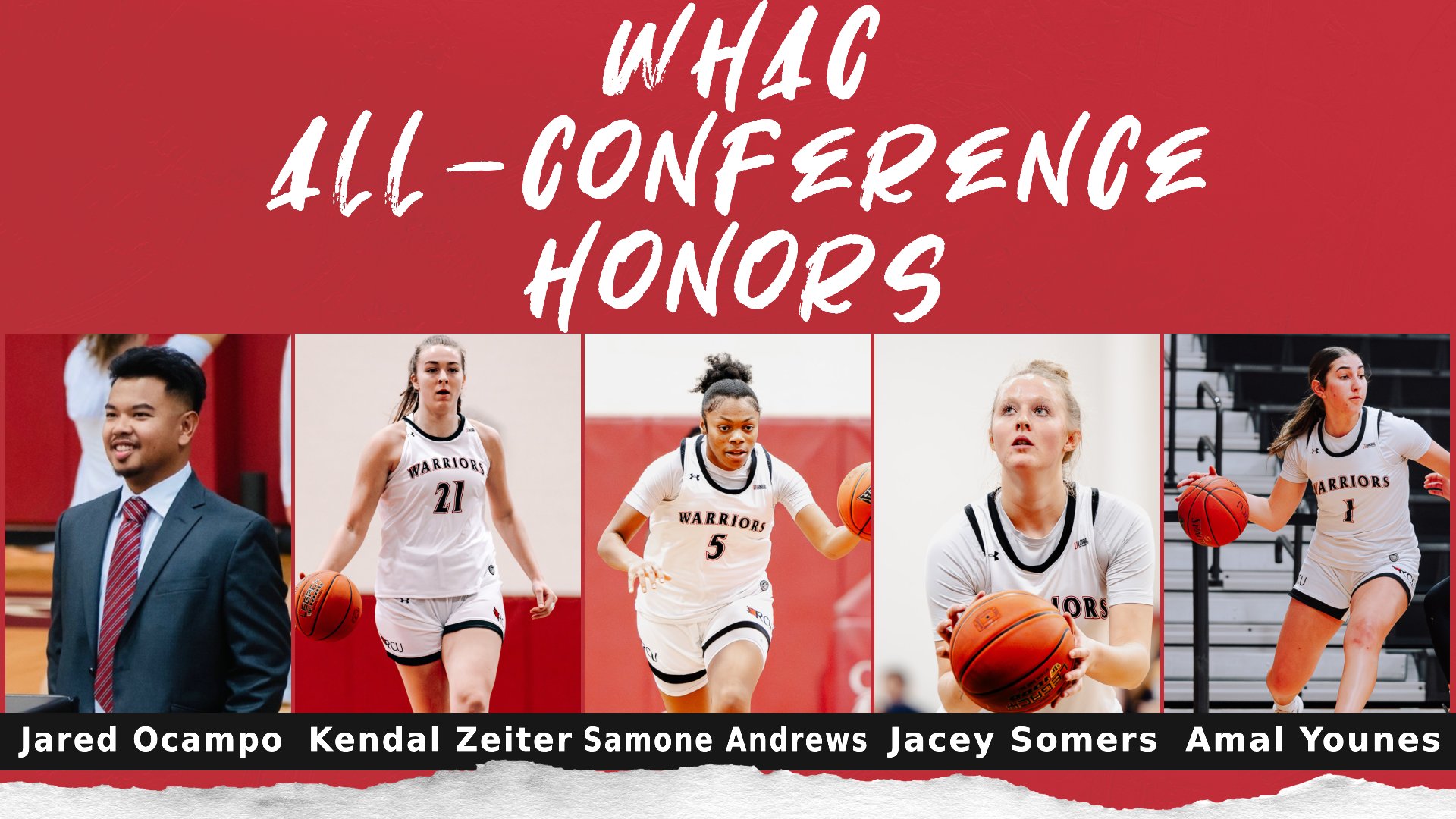 Women's Basketball earns several WHAC Postseason honors