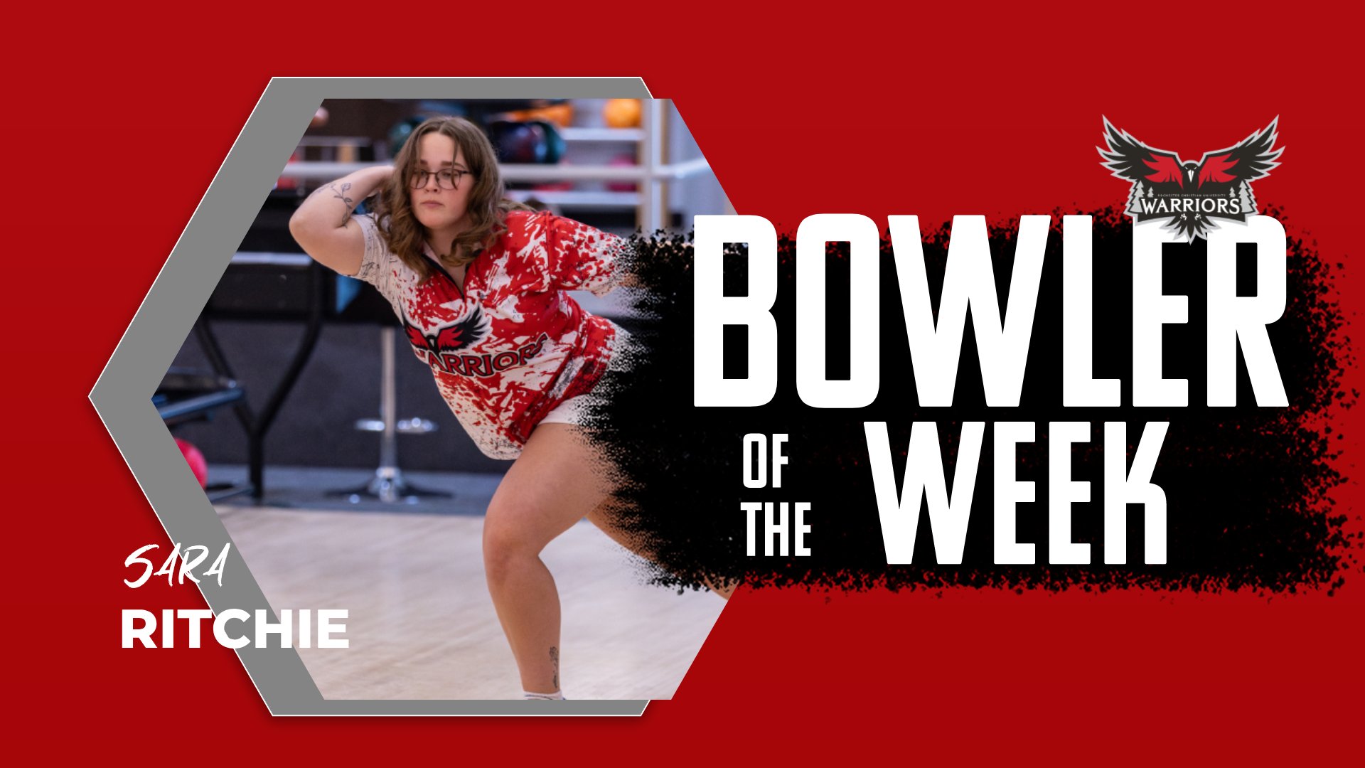 Sara Ritchie named the WHAC Women's Bowler of the Week